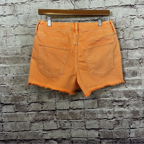 Universal Thread Orange Vintage Mini Raw Hem Shorts - Picture 4 of 7